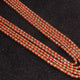 5 Strands Orange & Yellow  Zircon CZ Necklace , Gemstone Faceted Rondelles Ready To Wear Necklace - Orange & Yellow Zircon 3mm 13 Inch BR02855 - Tucson Beads
