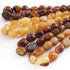 1 Strand Shaded Yellow Chalcedony Smooth Briolettes -Tumbled Shape Briolettes - 12mmx11m-26mmx19mm- 17 Inches BR01819