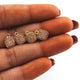 10 Pcs Mystic Druzy Square Drop Pendant, 24k Gold Plated, Titanium Pendant, Bezel Pendant 9mmX7mm PC1033 - Tucson Beads