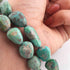 1 Strand Natural Kingman Turquoise Faceted Briolettes - Assorted Shape Briolettes -11mmx9m-22mmx11mm -15 Inches BR01295