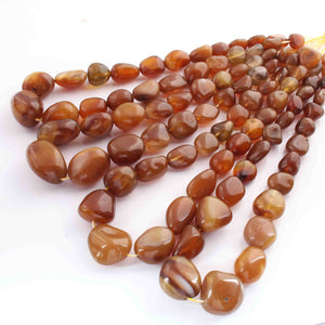 1 Strand Shaded Yellow Chalcedony Smooth Briolettes -Tumbled Shape Briolettes - 12mmx11m-29mmx18mm- 16 Inches BR01820 - Tucson Beads