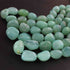 1 Strand  Aqua Chalcedony Smooth Briolettes -Tumbled Shape Briolettes - 16mmx14mm-30mmx19mm- 16 Inches BR01817