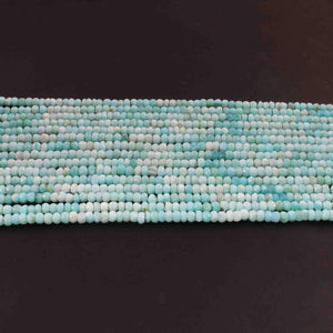 1 Strand Shaded Peru Opal Faceted Rondelles  , Round Shape Rondelles - 4mm 13 inches BR02260 - Tucson Beads