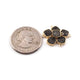 10 Pcs Mystic Druzy Square Drop Pendant, 24k Gold Plated, Titanium Pendant, Bezel Pendant 9mmX7mm PC1031 - Tucson Beads