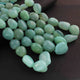 1 Strand  Aqua Chalcedony Smooth Briolettes -Tumbled Shape Briolettes - 16mmx14mm-30mmx19mm- 16 Inches BR01817 - Tucson Beads