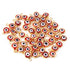 5 Pcs Red Evil eye charm 24k Gold Plated Pendant, evil eye pendant, glass evil eye charms 7mm-10mm PC160