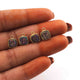 10 Pcs Mystic Druzy Square Drop Pendant, 24k Gold Plated, Titanium Pendant, Bezel Pendant 9mmX7mm PC1030 - Tucson Beads