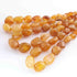 1 Strand Shaded Yellow Chalcedony Smooth Briolettes -Tumbled Shape Briolettes - 13mmx11m-28mmx21mm- 16 Inches BR01822