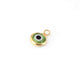 10 Pcs Green Evil eye charm 24k Gold Plated Pendant, evil eye pendant, glass evil eye charms 7mm-10mm PC416 - Tucson Beads