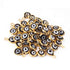 10 Pcs Black Evil eye charm 24k Gold Plated Pendant, evil eye pendant, glass evil eye charms 7mm-10mm PC626