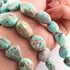 1 Strand Natural Kingman Turquoise Faceted Briolettes - Assorted Shape Briolettes -9mmx8mm-18mmx13mm -15 Inches BR01296