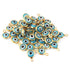 10 Pcs Blue Evil eye charm 24k Gold Plated Pendant, evil eye pendant, glass evil eye charms 7mm-10mm PC018