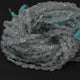 5 Strands Aquamarine  Faceted Briolettes -Leaf Shape Carved Briolettes  10mmx6mm-7mmx5mm  -13.5 Inches BR0291 - Tucson Beads