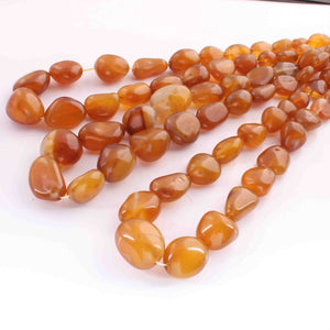 1 Strand Shaded Yellow Chalcedony Smooth Briolettes -Tumbled Shape Briolettes - 12mmx12m-26mmx18mm- 16 Inches BR01821 - Tucson Beads