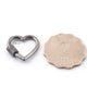 1 Pc Pave Diamond Heart Shape Carabiner- 925 Sterling Silver- Diamond Lock with Screw On Mechanism 21mm CB021 - Tucson Beads