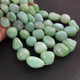 1 Strand  Aqua Chalcedony Smooth Briolettes -Tumbled Shape Briolettes - 14mmx12m-30mmx21mm- 16 Inches BR01824 - Tucson Beads