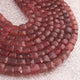 1 Strand Strawberry Faceted Cube Box Shape Beads -3D Cube Gemstone Beads, Fine Quality  Strawberry  Briolettes 7mm-6mm -8 Inches BR02882 - Tucson Beads