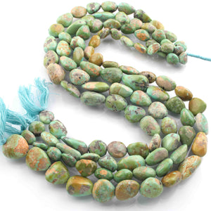 1 Strand Natural Turquoise Faceted Briolettes - Assorted Shape Briolettes -9mmx9mm-12mmx22mm -15 Inches BR01292 - Tucson Beads