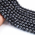 1 Strand Finest Quality  Black Spinal Silver Coated Faceted Rondelles - Round Shape Rondelles Beads 7mm-8mm- 8 Inches BR02267