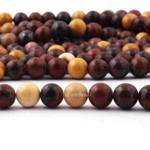 1 Strand Mookaite , Best Quality , High Quality , Smooth Round Balls - Smooth Balls Beads -10mm  15.5  Inches BR0070 - Tucson Beads