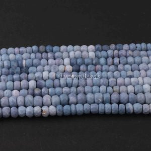1  Long Strand Boulder opal Faceted Roundells -Round  Roundells 8mmx7mm-14 Inches BR0287 - Tucson Beads