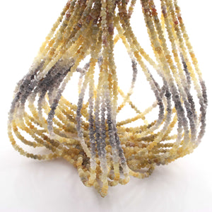 1 Full Strand Multi Shaded Diamond Nuggets - Raw Diamond Chips Nuggets Center Drill Beads 2mm-4mm 16inch long strand BR02361 - Tucson Beads