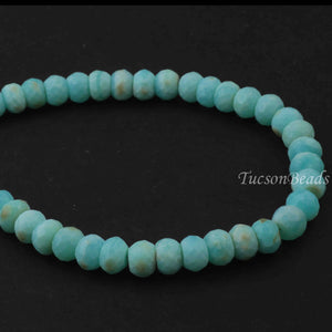 1 Long Strand Peru Opal Faceted Rondelles - Peru  Opal Roundel Beads 6mm-10mm 14.5  Inches BR0280 - Tucson Beads