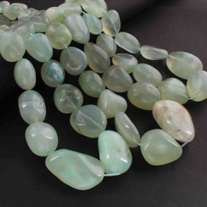 1 Strand  Aqua Chalcedony Smooth Briolettes -Tumbled Shape Briolettes - 10mmx9m-35mmx29mm- 16 Inches BR01826 - Tucson Beads