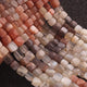1 Strand Multi Moon Stone Faceted Cube Box Shape Beads -3D Cube Gemstone Beads, Fine Quality  Multi Moon Stone Briolettes 5mm-6mm -8 Inches BR02876 - Tucson Beads