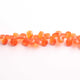 1 Strand Carnelian Faceted Briolettes  -Pear  Shape  Briolettes - 7mmx6mm-13mmx8mm 8 Inches BR02460 - Tucson Beads