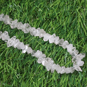 1 Strand Herkimer Diamond Faceted Briolettes  - Faceted Briolettes - 13mmx11mm- 21mmx6mm-16 Inches BR03100 - Tucson Beads