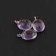 6 Pcs Pink Amethyst 925 Silver Plated Faceted - Oval Shape Faceted Pendant -14mmx8mm  PC844 - Tucson Beads