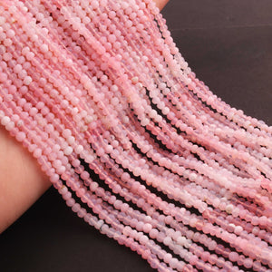 1 Strand Shaded Pink Opal Rondelles - Gemstone Faceted Rondelles -3mm -13 Inch RB0397 - Tucson Beads