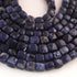 1 Strand Sodalite Faceted Cube Box Shape Beads -3D Cube Gemstone Beads, Fine Quality  Snow Flake Briolettes 6mm-8mm -8 Inches BR02872