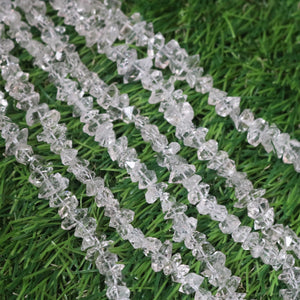 1 Strand Herkimer Diamond Faceted Briolettes  - Faceted Briolettes - 4mmx8mm- 16 Inches BR03092 - Tucson Beads