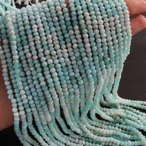 1 Strand Shaded Peru Opal  Rondelles - Gemstone Faceted Rondelles -3mm-3.5mm -13 Inch RB0396 - Tucson Beads