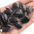 10 Pcs Black Onyx Oxidized Silver Plated Faceted Pear Drop Single Bail Pendant - Black Onyx Pendant 25mmx16mm-33mmx19mm PC268