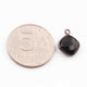 5 Pcs Black Onyx  Faceted Oxidized Sterling Silver Cushion Shape Pendant Single Bali  14mmx11mm - SS1049 - Tucson Beads