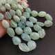 1 Strand  Aqua Chalcedony Smooth Briolettes -Tumbled Shape Briolettes - 12mmx10mm-29mmx18mm- 14 Inches BR01836 - Tucson Beads