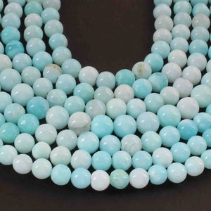 1 Strand Peru Opal , Best Quality ,AAA Quality , Smooth Round Balls - Smooth Balls Beads -5mm 14 Inches BR02244 - Tucson Beads
