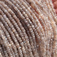 1 Strand Grey Silverite Rondelles - Gemstone Faceted Rondelles -3mm-3.5mm -13 Inch RB0404 - Tucson Beads