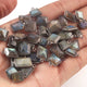 5 Pcs Labradorite Faceted Assorted Shape Oxidized Sterling Silver Single Bail Pendant - Gemstone Bezel Pendant 12mmx9mm-17mmx10mm SS205 - Tucson Beads