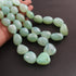 1 Strand  Aqua Chalcedony Smooth Briolettes -Tumbled Shape Briolettes - 18mmx16mm-30mmx24mm- 16 Inches BR01841