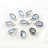 10 Pcs  Iolite  925 Silver Plated Faceted - Oval Shape Faceted Pendant -14mmx8mm  PC878