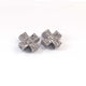 1 Pc Pave Diamond Cross Antique Finish Designer Beads 925 Sterling Silver & Yellow Gold Vermeil - Plus Sign Bead 11mm PDC1105 - Tucson Beads