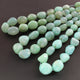1 Strand  Aqua Chalcedony Smooth Briolettes -Tumbled Shape Briolettes - 16mmx13mm-27mmx22mm- 16 Inches BR01840 - Tucson Beads