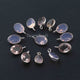 13 Pcs  Mix Hydro 925 Silver Plated Faceted - Oval Shape Faceted Pendant -13mmx8mm-14mmx8mm  PC873 - Tucson Beads