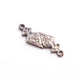 1 Pc Natural Pave Diamond Arrow Charm 925 Sterling Silver Pendant 13mmX6mm PDC318 - Tucson Beads