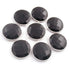 6 Pcs Black Onyx Faceted Round 925 Sterling Silver Pendant - Black Onyx Pendant 28mmx25mm SS001