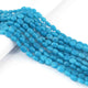 1 Long Strand Dark Blue Chalcedony  Smooth Briolettes -Oval Shape Briolettes - 8mmx9mm-11mmx8mm - 12 Inches BR0538 - Tucson Beads